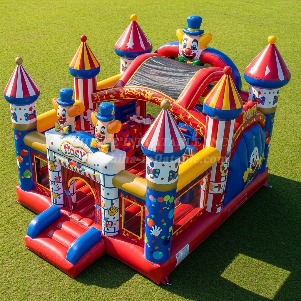 T5-2864 Clown Theme Inflatable Castles