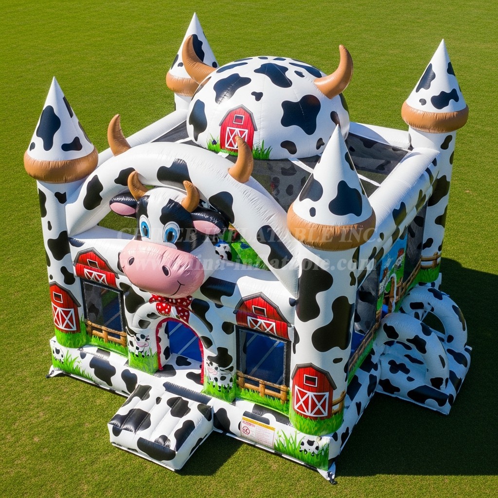 T5-2866 Cow Theme Inflatable Castles