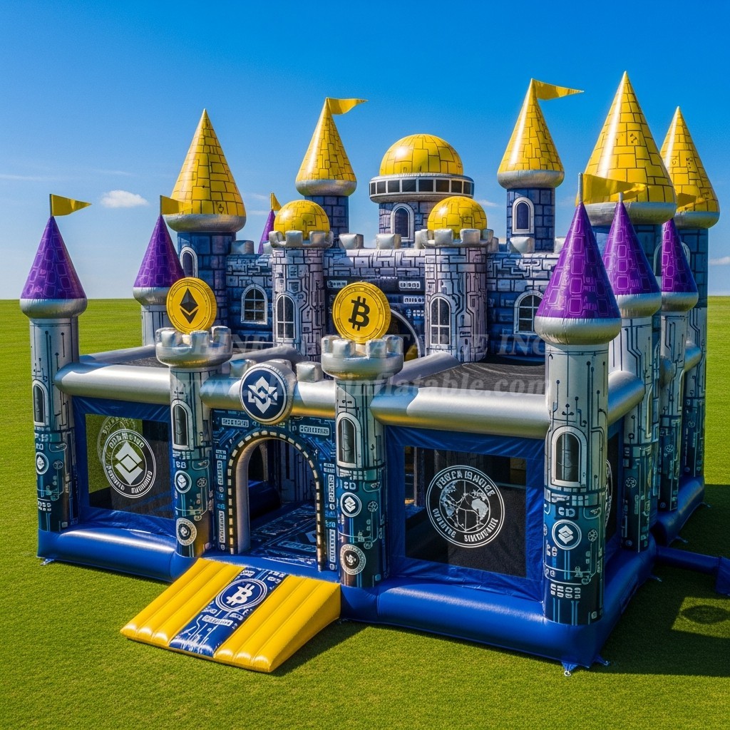 T5-2880 Cryptocurrency Theme Inflatable Castles
