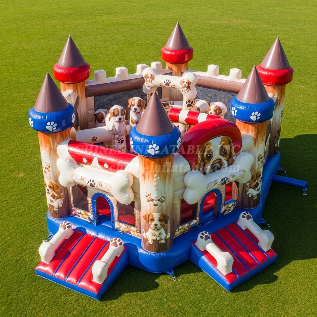 T5-2890 Dog Theme Inflatable Castles