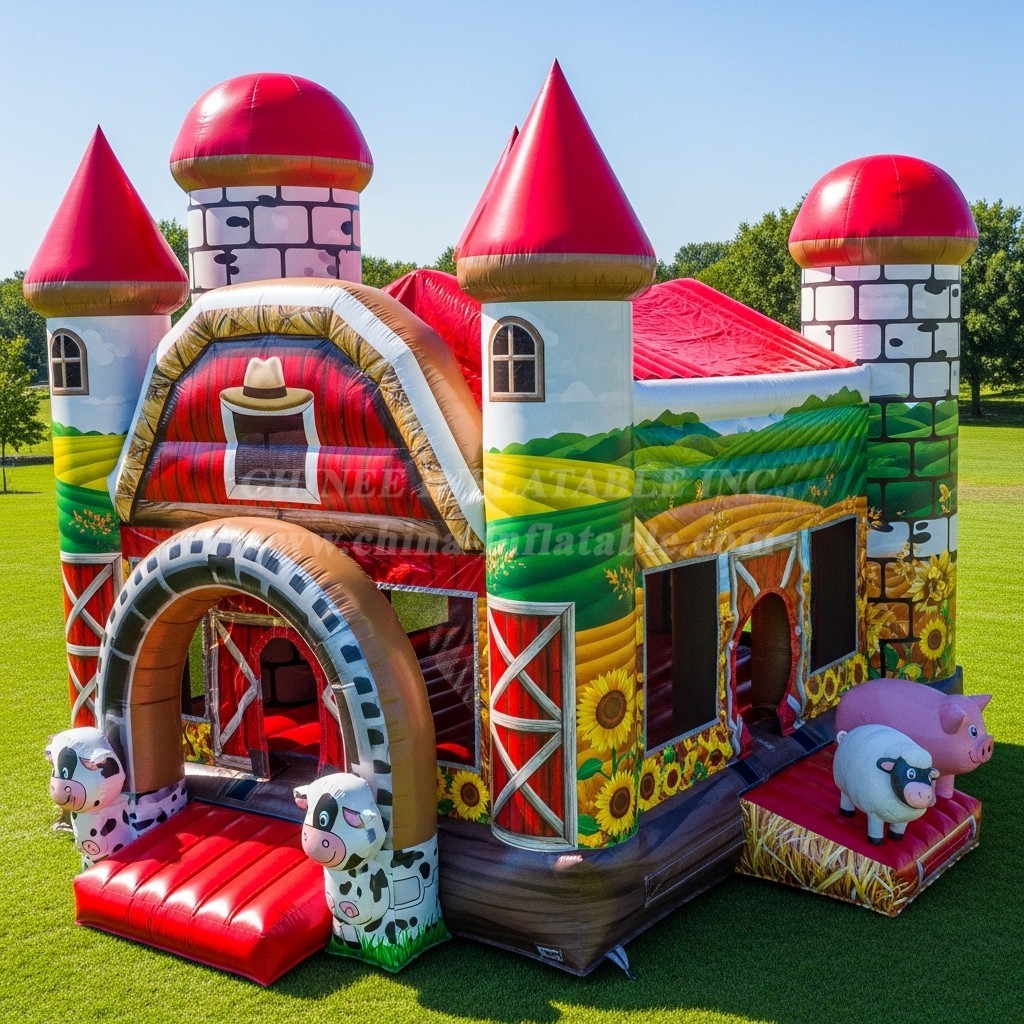 T5-2931 Farm Theme Inflatable Castles