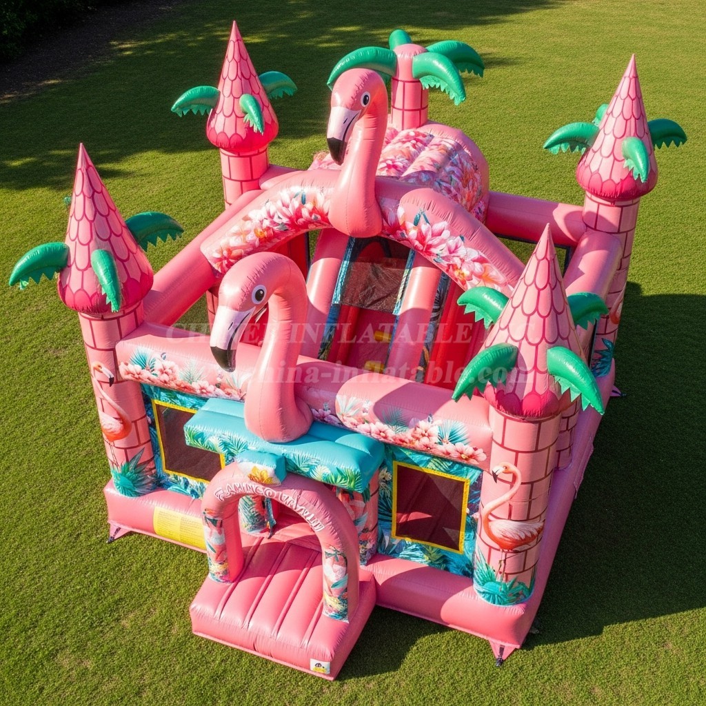 T5-2940 Flamingo Theme Inflatable Castles