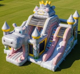 T5-2970 Hippo Theme Inflatable Castles