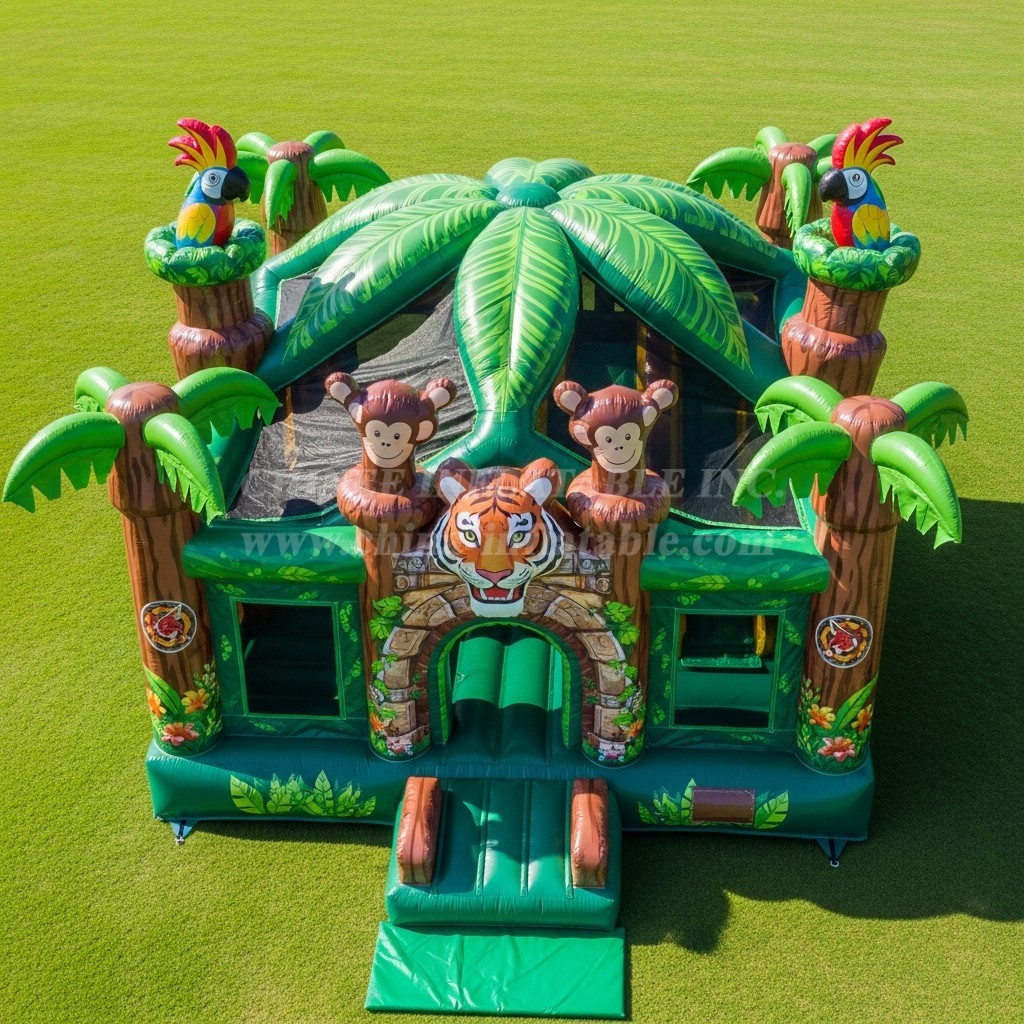 T5-2984 Jungle Theme Inflatable Castles