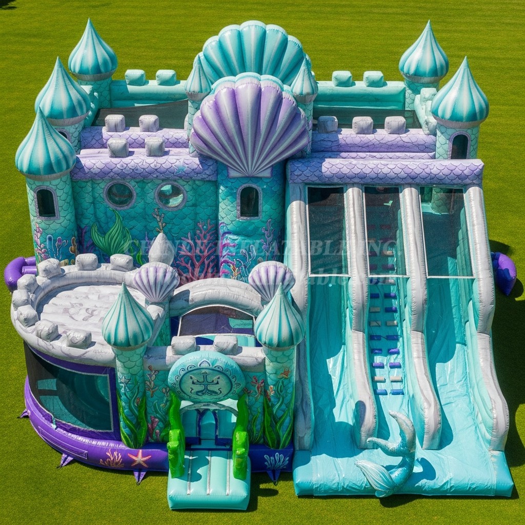 T5-3001 Mermaid Theme Inflatable Castles