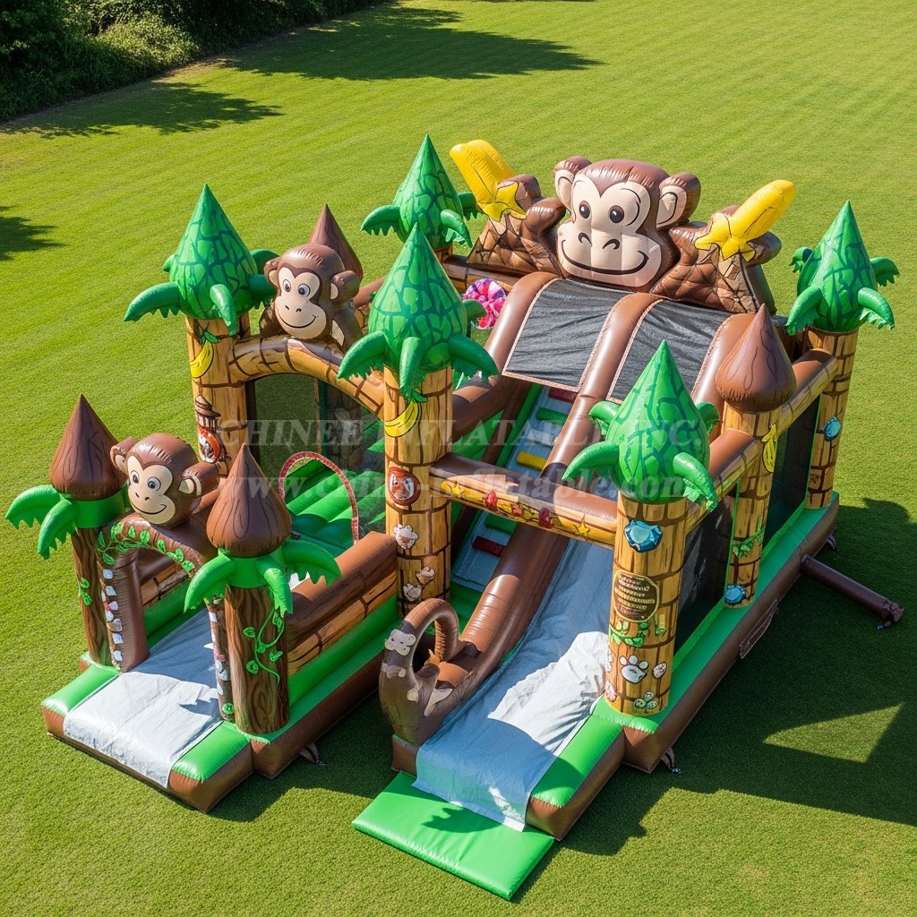 T5-3009 Monkey Theme Inflatable Castles