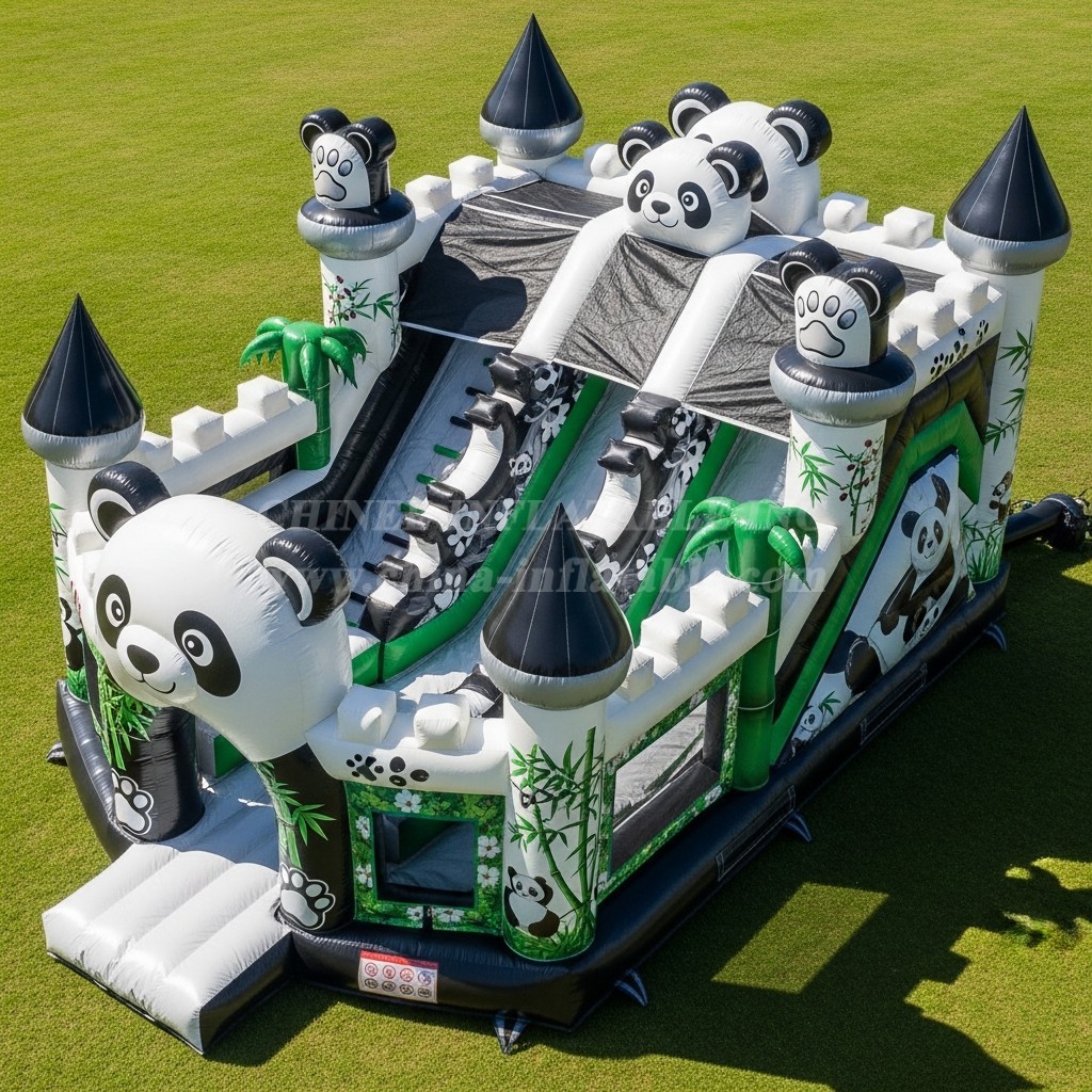 T5-3024 Panda Theme Inflatable Castles