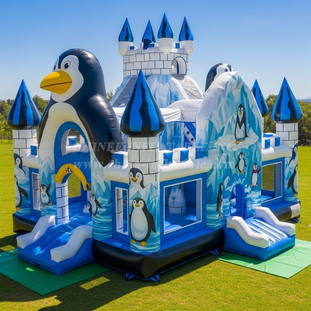 T5-3032 Penguin Theme Inflatable Castles