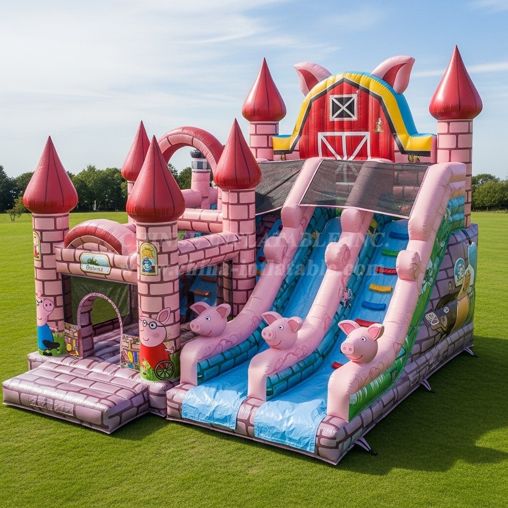 T5-3036 Pig Theme Inflatable Castles