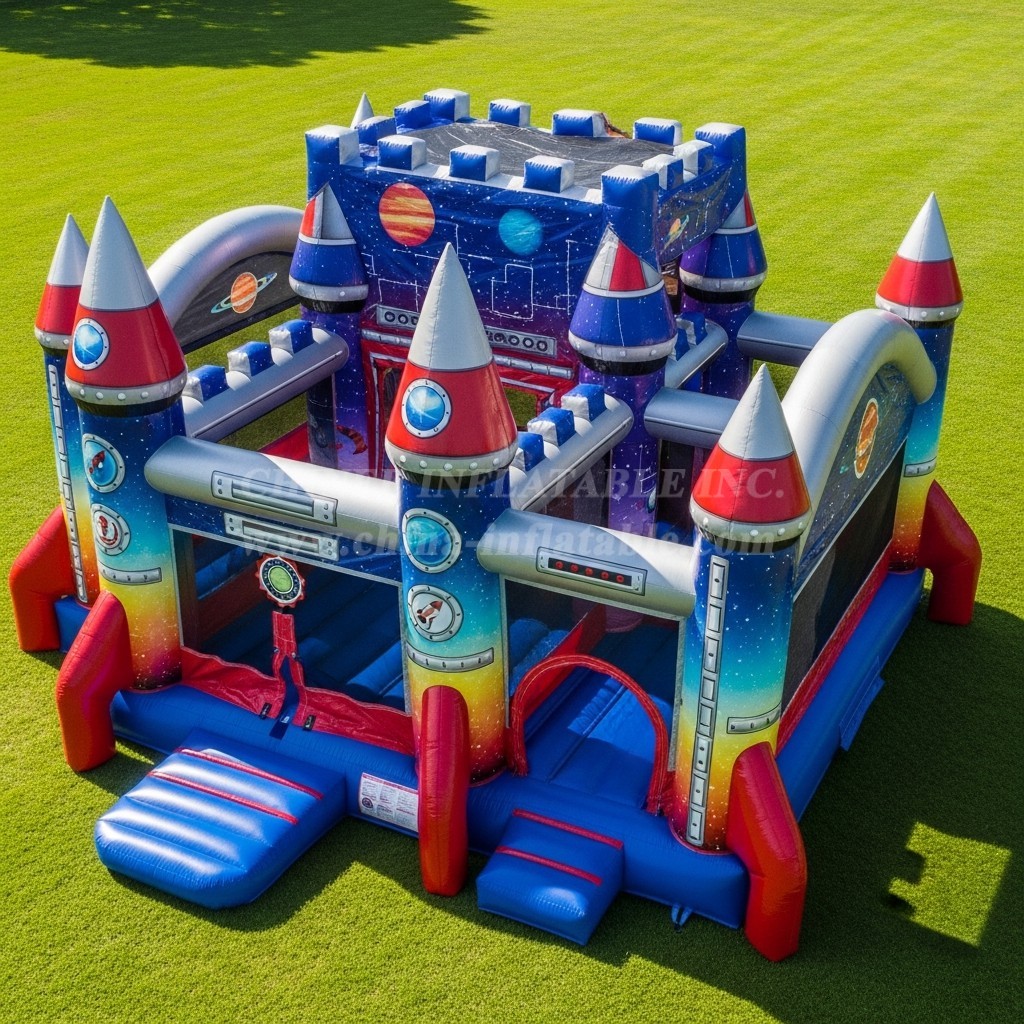 T5-3056 Rocket Theme Inflatable Castles