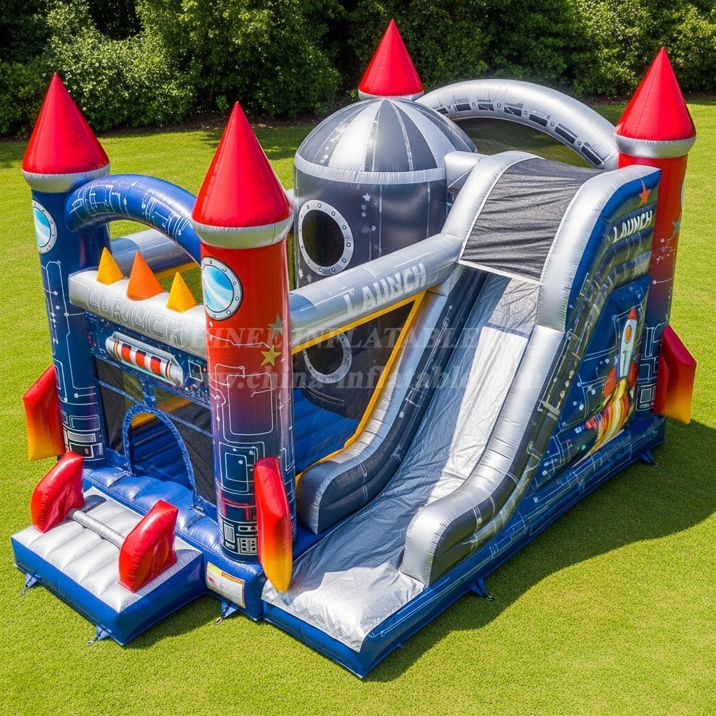 T5-3058 Rocket Theme Inflatable Castles
