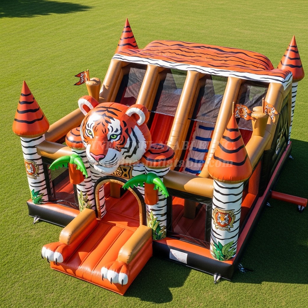 T5-3086 Tiger Theme Inflatable Castles