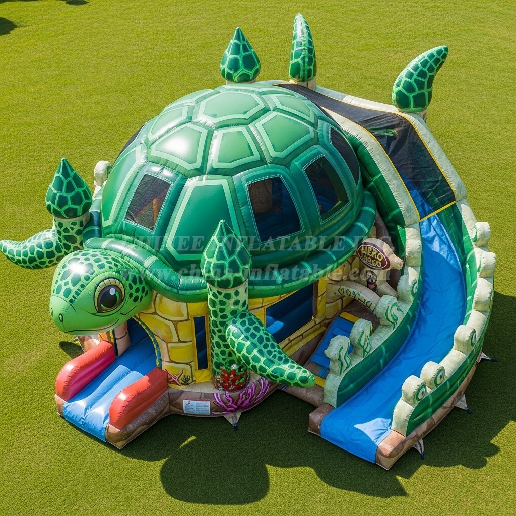 T5-3108 Turtle Theme Inflatable Castles