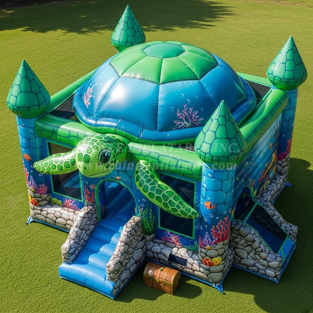 T5-3109 Turtle Theme Inflatable Castles