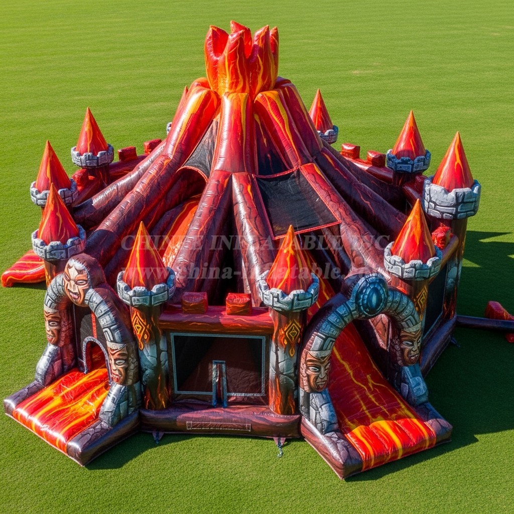 T5-3114 Volcano Theme Inflatable Castles
