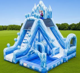 T8-9284 Frozen Theme Inflatable Water Slide