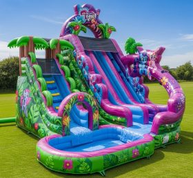 T8-9319 My Little Pony Theme Inflatable Water Slide