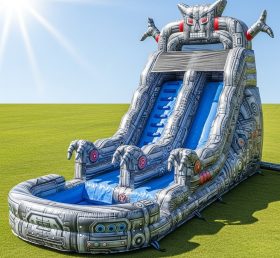 T8-9341 Robot Theme Inflatable Water Slide