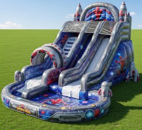 T8-9352 Spider-Man Theme Inflatable Water Slide