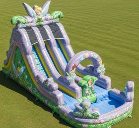 T8-9377 Tinker Bell Theme Inflatable Water Slide