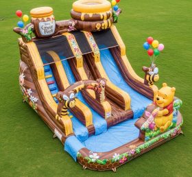 T8-9384 Winnie the Pooh Theme Inflatable Water Slide