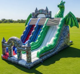 T8-9401 Knight Theme Inflatable Dry Slide