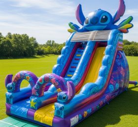 T8-9402 Lilo & Stitch Theme Inflatable Dry Slide