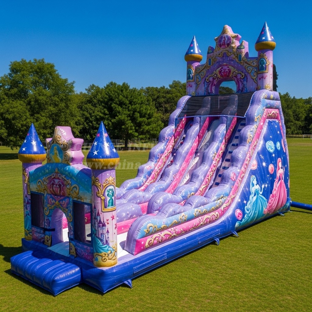 T8-9415 Princess Parties Theme Inflatable Dry Slide