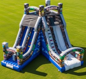 T8-9416 Roblox Theme Inflatable Dry Slide