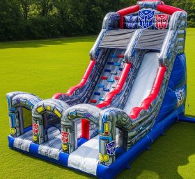 T8-9429 Transformers Theme Inflatable Dry Slide