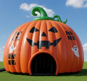 Tent1-6132 Halloween Pumpkin Theme Inflatable Dome Tent