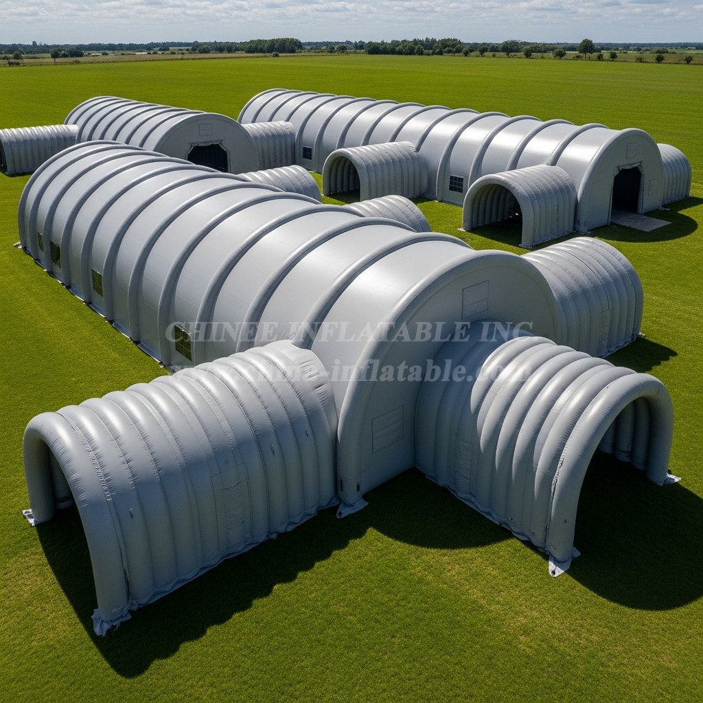 Tent1-6176 Gray Modular Inflatable Tent