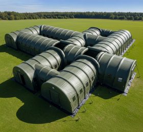 Tent1-6202 Modular Multi-Tunnel Military Style Inflatable Tent