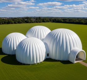 Tent1-6235 White Dome Cluster Inflatable Dome