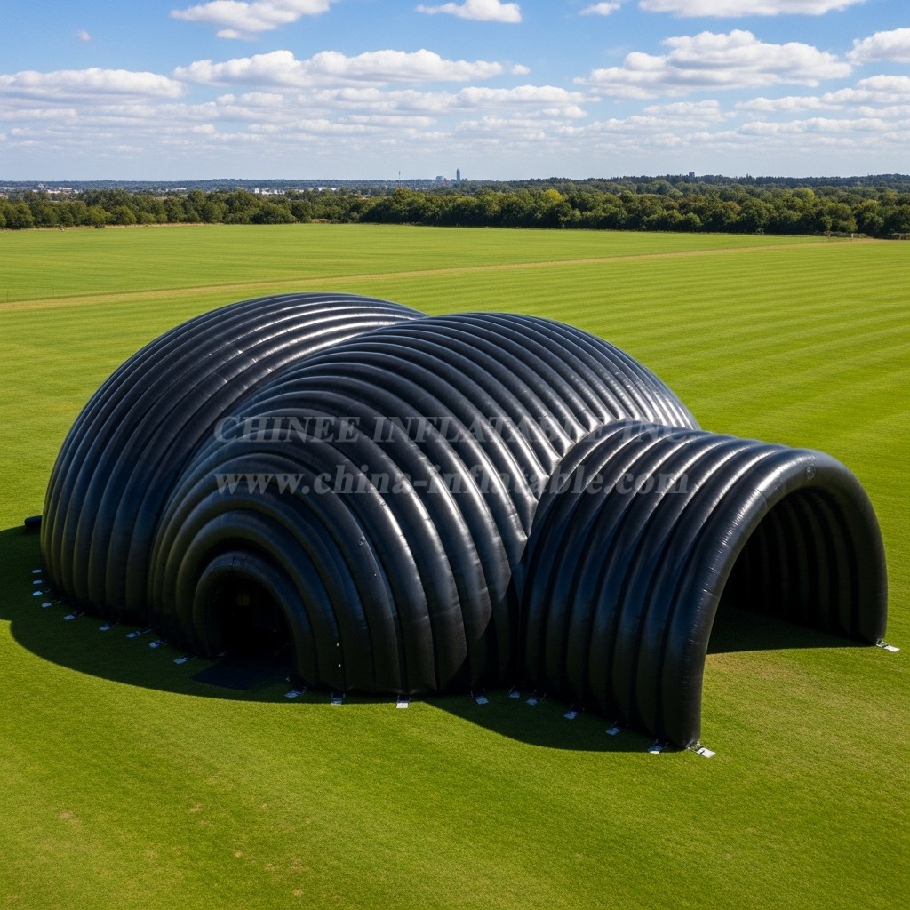 Tent1-6246 Black Dome Arch Inflatable Tunnels