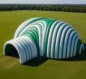 Tent1-6255 Green Wave Theme Inflatable Dome
