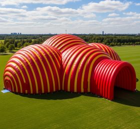 Tent1-6270 Red and Yellow Inflatable Dome