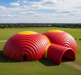 Tent1-6273 Red and Yellow Theme Inflatable Dome