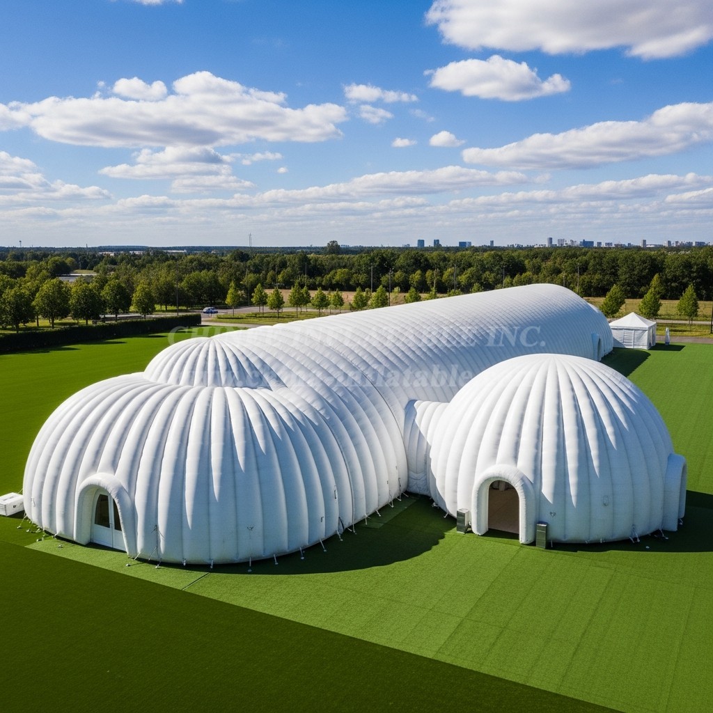 Tent1-6283 White Inflatable Dome Tent