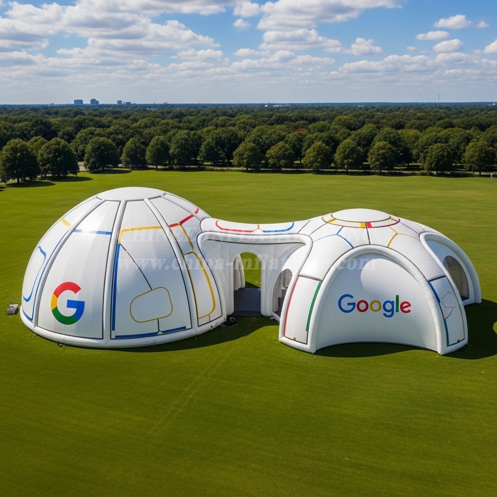 Tent1-6310 Google Logo Dome Inflatable Pavilion