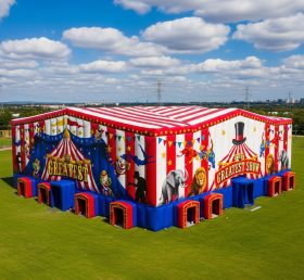 Tent1-6388 Circus Striped Inflatable Tent