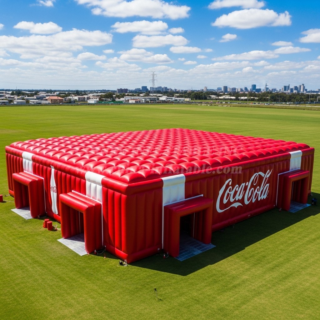 Tent1-6396 Coca Cola Red White Inflatable Tent