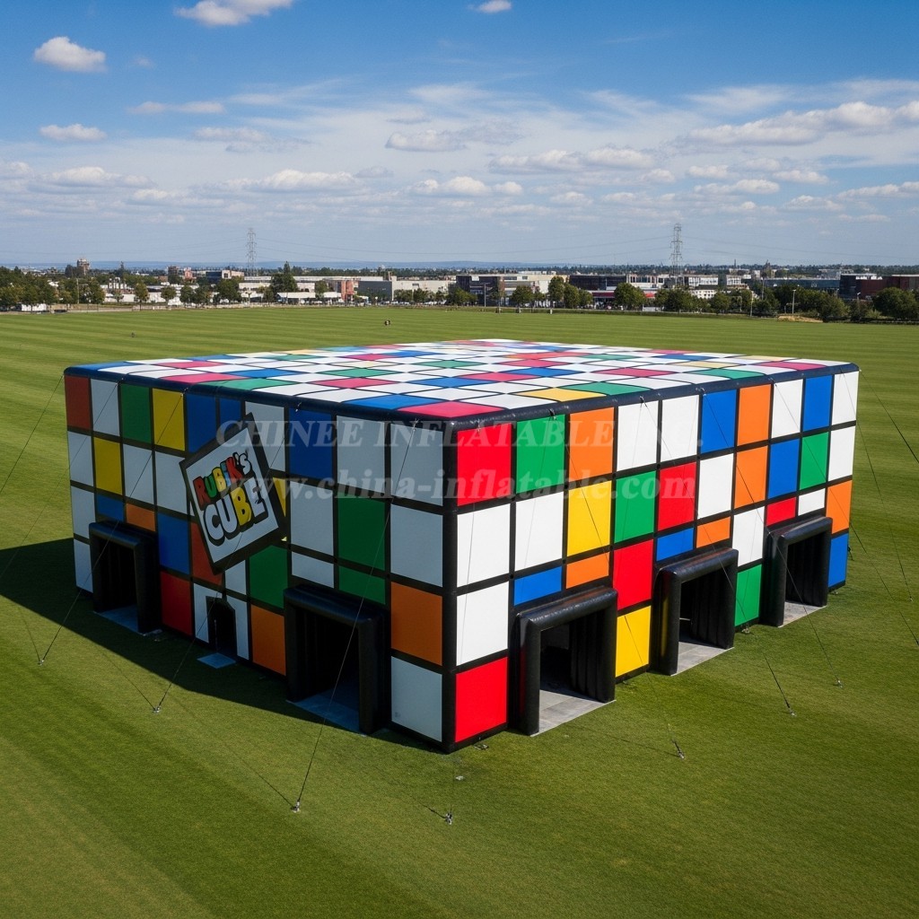 Tent1-6413 Giant Rubiks Cube Inflatable Tent