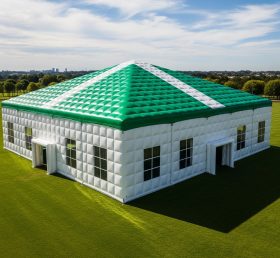 Tent1-6414 Green White Inflatable Event Tent