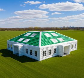 Tent1-6417 Green White Inflatable Event Tent