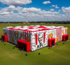 Tent1-6445 KFC Red White Inflatable Structure