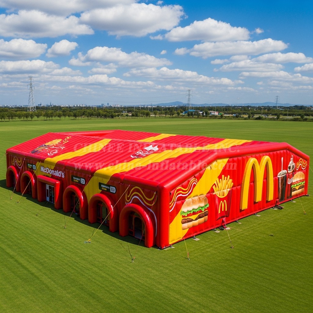 Tent1-6456 McDonalds Inflatable Red Yellow Tent