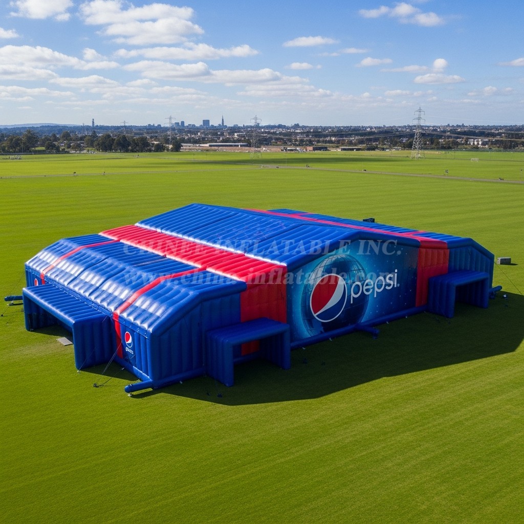 Tent1-6467 Pepsi Blue Red Inflatable Tent