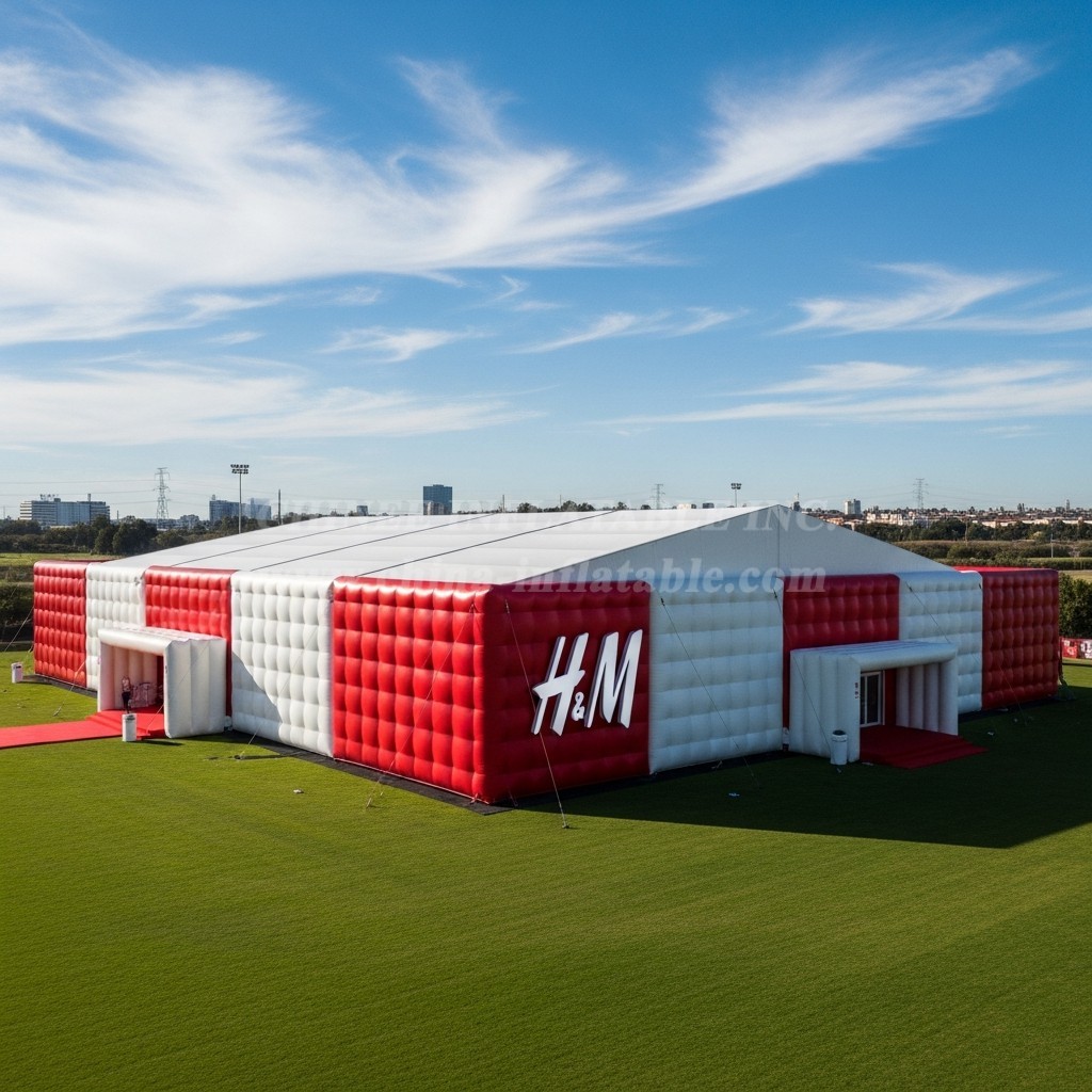 Tent1-6519 Red White Inflatable Pavilion