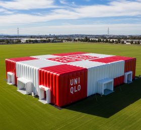 Tent1-6524 Red White Inflatable UNIQLO Tent